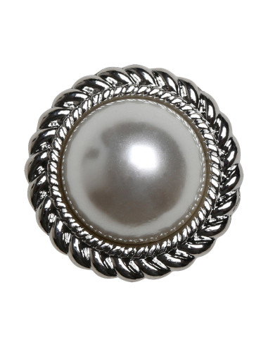 Set van 4 parelknopen 21 mm - Zilver