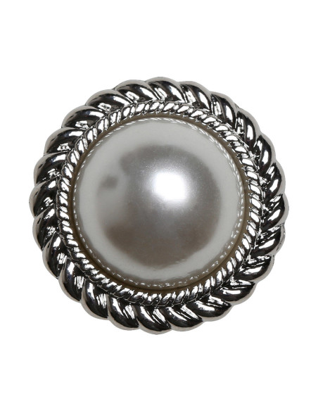 Set van 4 parelknopen 21 mm - Zilver