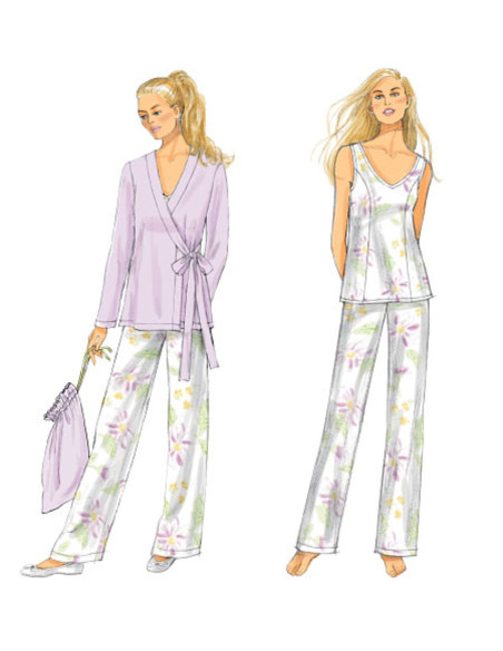 Jurkpatroon, top, shirt, broek en tas - Butterick 5963