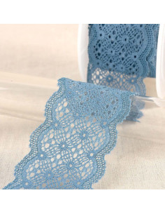Elastisch kant tussen twee - Lavendelblauw