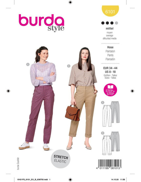 Broekpatroon - Burda 6101