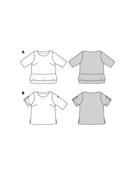 Blousepatroon - Burda 6105