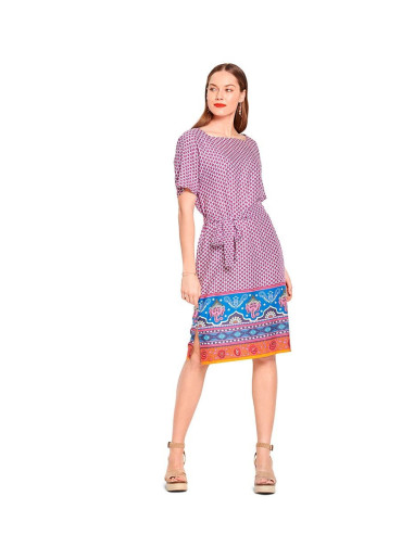 Top- en jurkpatroon - Burda 6117