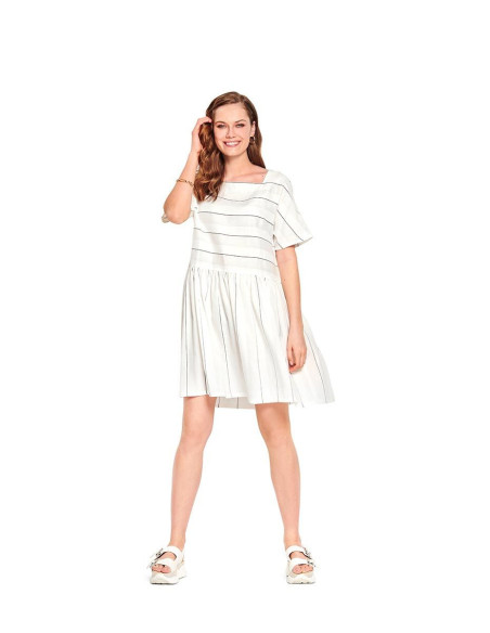 Top- en jurkpatroon - Burda 6117