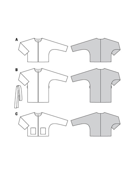 Jas patroon - Burda 6123