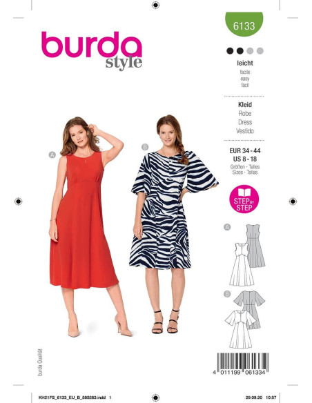 Jurkpatroon - Burda 6133