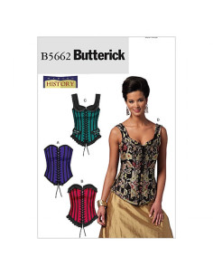 Corsetpatroon - Butterick B5662 34-36-38-40-42 (A5)