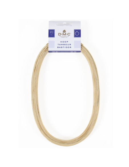 DMC fantasie houten borduurring - Ovaal 12,5 x 20 cm