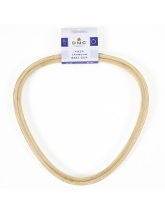 DMC fantasie houten borduurring - Driehoek 21,5 x 22 cm