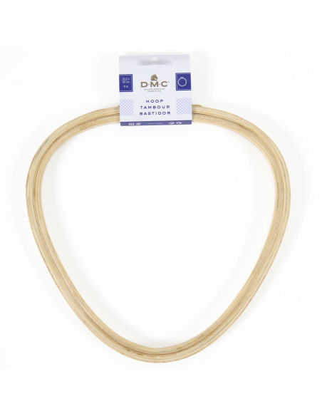 DMC fantasie houten borduurring - Driehoek 21,5 x 22 cm