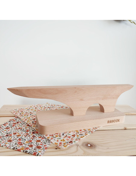Houten pers voor perfecte plooien