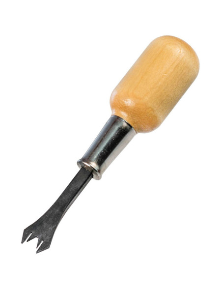 Nietjesverwijderaar met houten handvat
