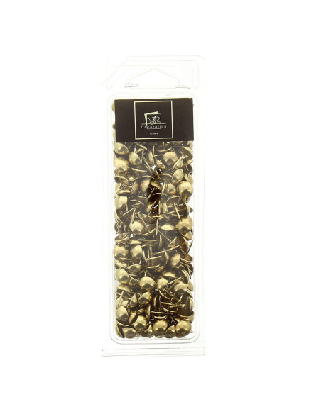 Ronde stoffeernagels - Messing