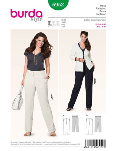 Broekpatroon - Burda 6952