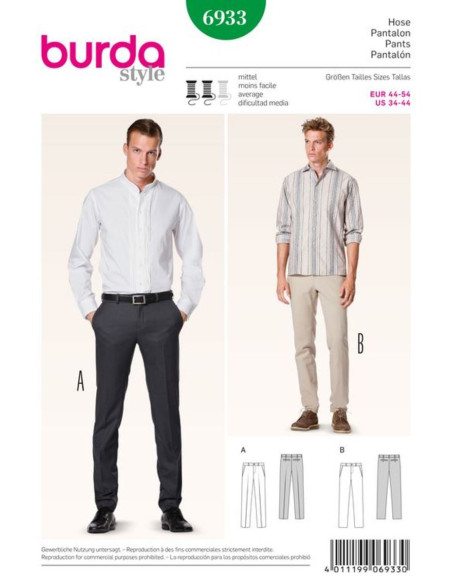 Broekpatroon - Burda 6933