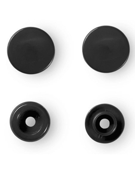 Set van 30 Color Snaps drukknopen 12,4 mm - Zwart