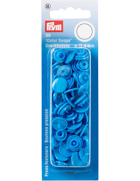 Set van 30 Color Snaps drukknopen 12,4 mm - Blauw