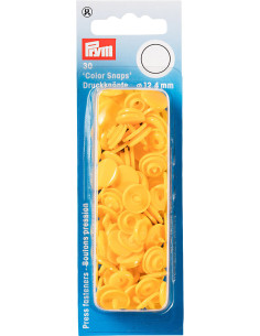 Set van 30 Color Snaps drukknopen 12,4 mm - Geel
