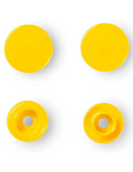 Set van 30 Color Snaps drukknopen 12,4 mm - Geel