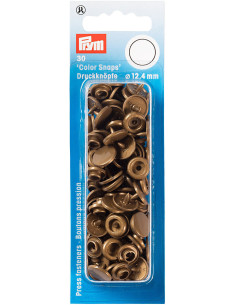 Set van 30 Color Snaps drukknopen 12,4 mm - Goud