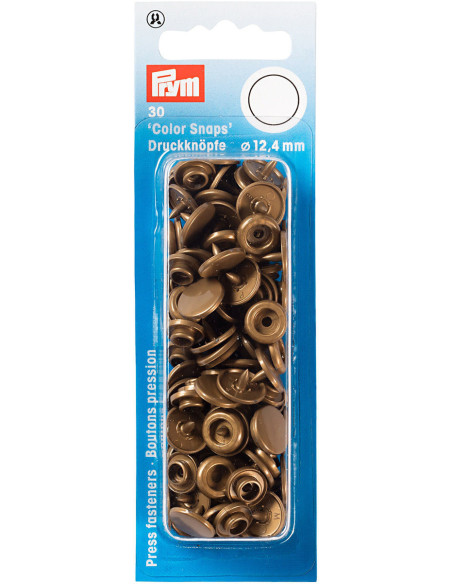 Set van 30 Color Snaps drukknopen 12,4 mm - Goud