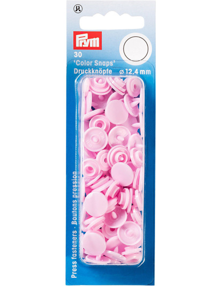 Set van 30 Color Snaps drukknopen 12,4 mm - Roze