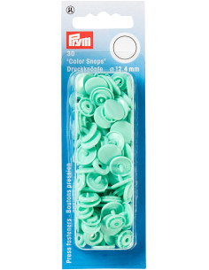 Set van 30 Color Snaps drukknopen 12,4 mm - Mintgroen