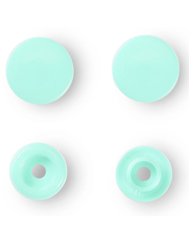 Set van 30 Color Snaps drukknopen 12,4 mm - Mintgroen