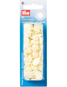Set van 30 Color Snaps drukknopen 12,4 mm - Off-white
