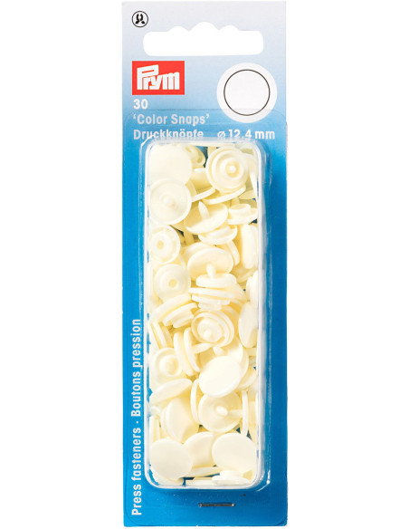 Set van 30 Color Snaps drukknopen 12,4 mm - Off-white