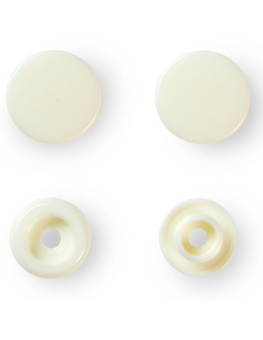 Set van 30 Color Snaps drukknopen 12,4 mm - Off-white