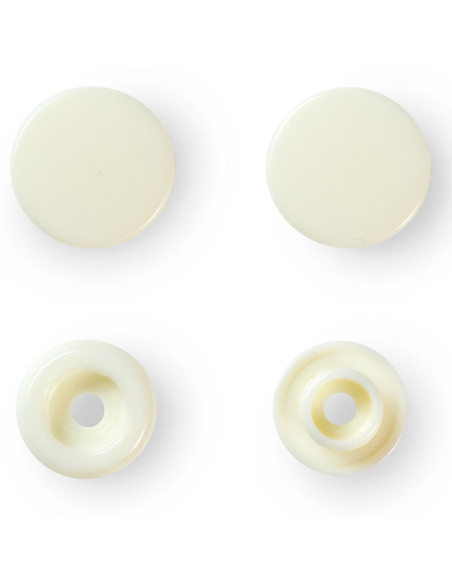 Set van 30 Color Snaps drukknopen 12,4 mm - Off-white