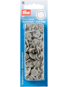 Set van 30 drukknoopjes Color Snaps 12,4 mm - Grijs