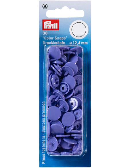 Set van 30 drukknoopjes Color Snaps 12,4 mm - Lila