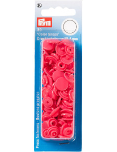 Set van 30 Color Snaps drukknopen 12,4 mm - Framboos fuchsia