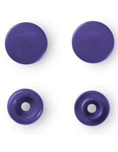 Set van 30 Color Snaps drukknopen 12,4 mm - Donkerpaars 2