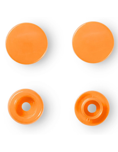 Set van 30 Color Snaps drukknopen 12,4 mm - Oranje