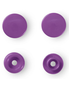 Set van 30 Color Snaps drukknopen 12,4 mm - Amethistpaars 2