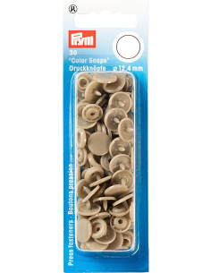 Set van 30 Color Snaps drukknopen 12,4 mm - Champagne