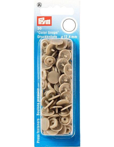 Set van 30 Color Snaps drukknopen 12,4 mm - Champagne