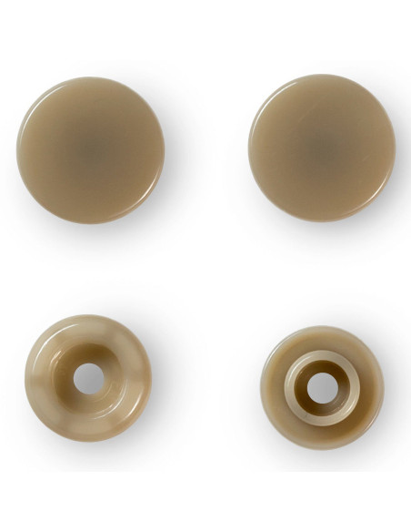 Set van 30 Color Snaps drukknopen 12,4 mm - Champagne