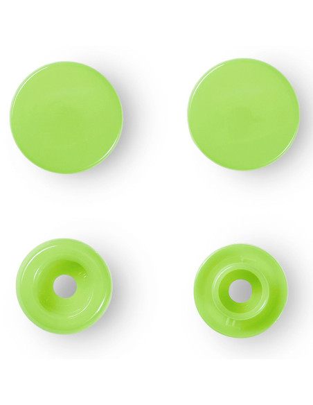 Set van 30 drukknoopjes Color Snaps 12,4 mm - Appelgroen
