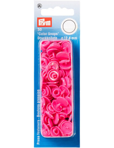 Set van 30 drukknoopjes Color Snaps 12,4 mm - Fuchsia