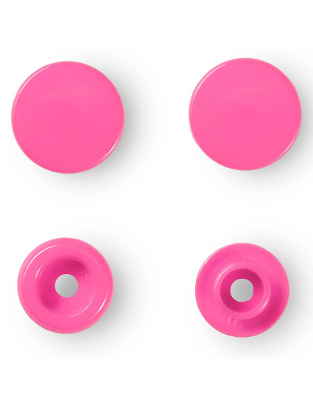 Set van 30 drukknoopjes Color Snaps 12,4 mm - Fuchsia