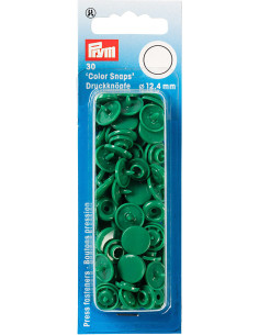 Set van 30 Color Snaps drukknopen 12,4 mm - Grasgroen