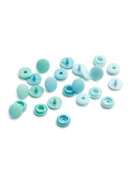 Set van 36 Color Snaps Mini drukknoopjes 9 mm - Groentinten