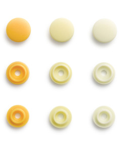 Set van 36 Color Snaps Mini drukknoopjes 9 mm - Gele tinten 2