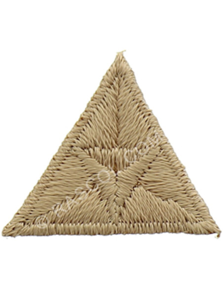 Strijkembleem vlieg - Donkerbeige
