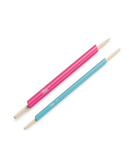 Gereedschap voor doorvoer M en L - Fuchsia en mintgroen