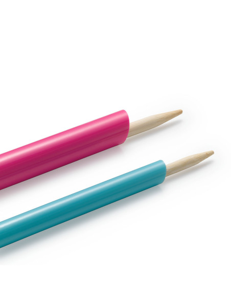 Gereedschap voor doorvoer M en L - Fuchsia en mintgroen